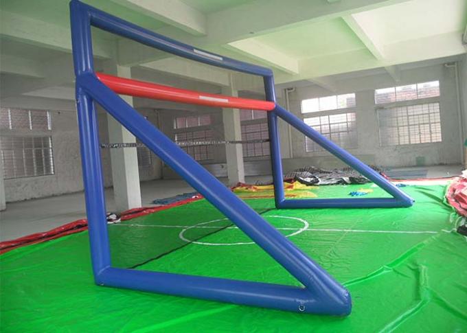 Grünen Sie Bogen-Fußball-Ziel-/Soccar-Tor-Spiele Sportspiele 0.55mm PVC-Plane aufblasbare