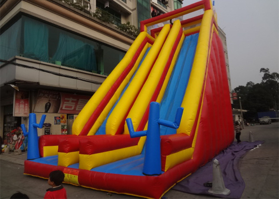 China Rotes/Gelb-/des Blau-8.5m hohes kommerzielles aufblasbares Dia für Erwachsenen und Kinder fournisseur