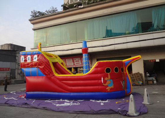 China Fertigen Sie Piraten-Schiffs-kommerzielles aufblasbares Dia für Kind kundenspezifisch an fournisseur