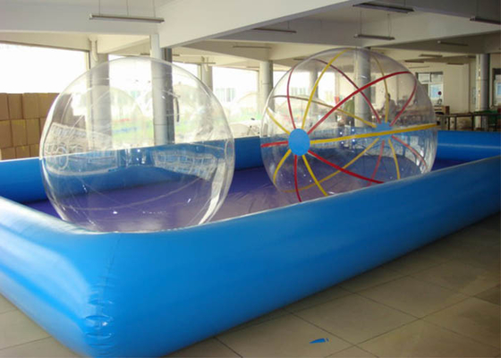 China Kundenspezifischer dauerhafter Hinterhof-spielen aufblasbares Wasser-Ball-Pool-Quadrat/runde Form für Kinder fournisseur