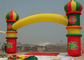 China Doppelschicht-aufblasbare Torbogen-Miete mit Baloon in Gelbem/im Grün/im Rot exportateur