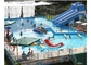Roter/blauer aufregender sich hin- und herbewegender Wasser-Spielplatz, riesiger aufblasbarer Aqua-Park 0.9mm PVCs für die Heirat fournisseur