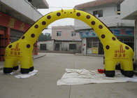 Färben Sie aufblasbaren Airblown Bogen 0,55 Millimeter PVCs, Giraffen-Eingangs-Torbogen-Gewohnheit gelb