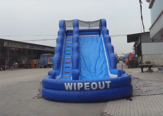 Aufblasbares riesiges Dia Wipeout PVCs mit Pool/aufblasbaren Wasserrutschen für Kinder und Erwachsene fournisseur
