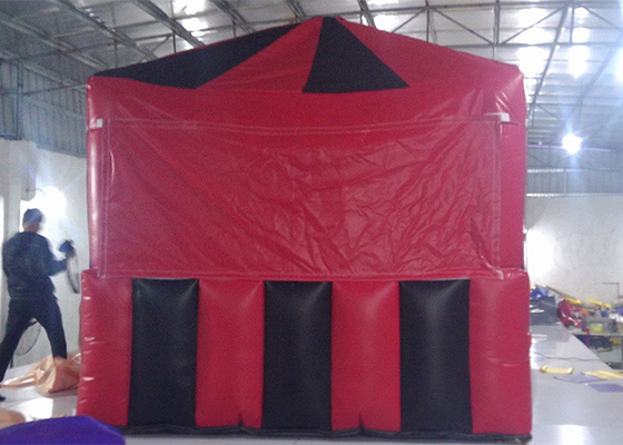 China Roter/Schwarz-kleiner Würfel formte aufblasbares Luft-Zelt für Heirat oder Ausstellung PVC Plane usine