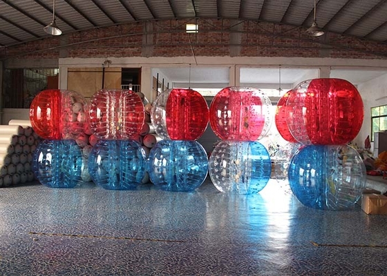China Blaue aufblasbare Sportspiele, aufblasbarer Zorb Ball 60kg für Grassplot/Schnee usine