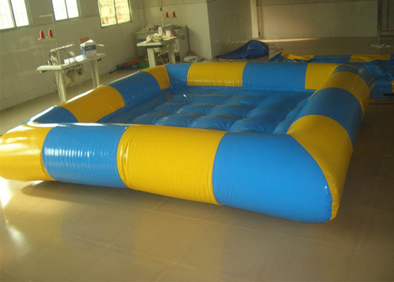 China Rechteckiges gelbes/blaues aufblasbares über Grundpools, aufblasbares Familien-Pool für Hinterhof usine